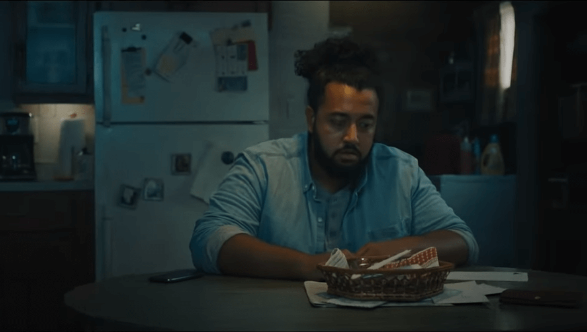 Man alone at table