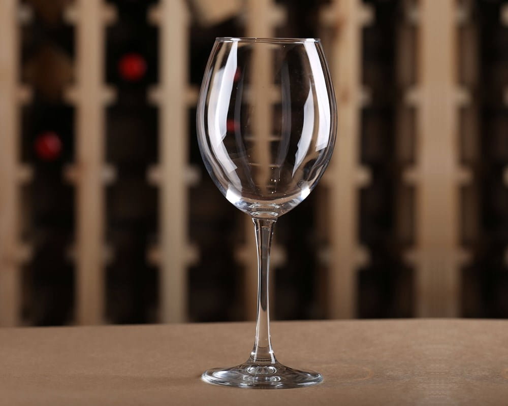 Empty wine glass